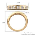 Diamant Ring 925 Silber vergoldet  ca. 0,15 ct image number 6