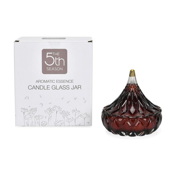 The 5th Season: Premium Kollektion Duftkerze im orientalischem Glas, 20h Brenndauer, Dunkelrot image number 6