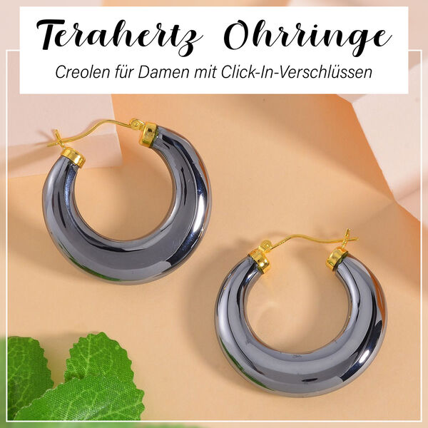 Terahertz Ohrringe, 925 Silber vergoldet - 63,7 ct. image number 2