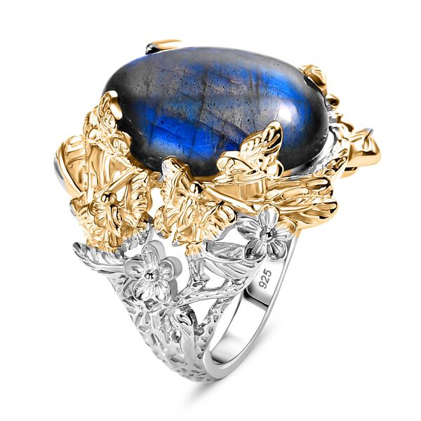 Zweifarbiger Labradorit Ring - 12,90 ct. image number 4