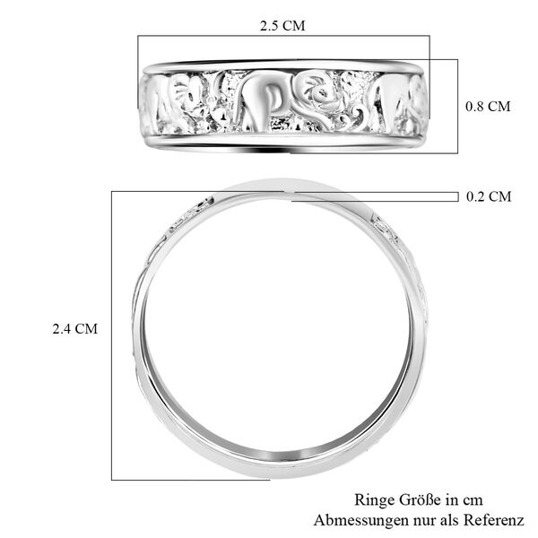 Royal Bali Kollektion- Elefant-Bandring image number 5