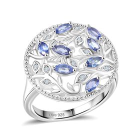 D'Joy Tansanit und Zirkon Ring - 0,86 ct.