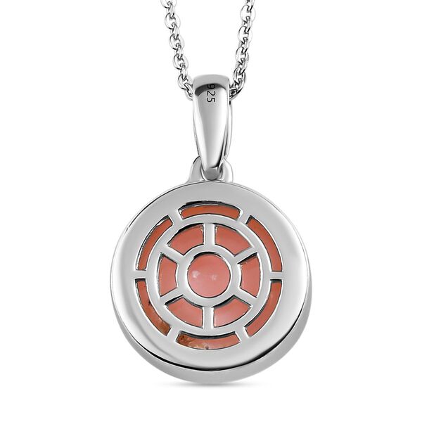 Nat&uuml;rlicher, peruanischer Rosa-Opal-Anh&auml;nger mit Kette - 5,70 ct. image number 5