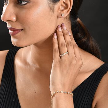 LUXURIANT Labor Diamant Schmuckset, 925 Silber 750 Gelbgold Vermeil - 2,80 ct.