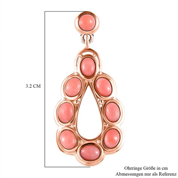 AA Oregon Pfirsich Opal-Ohrh&auml;nger - 2,57 ct. image number 6