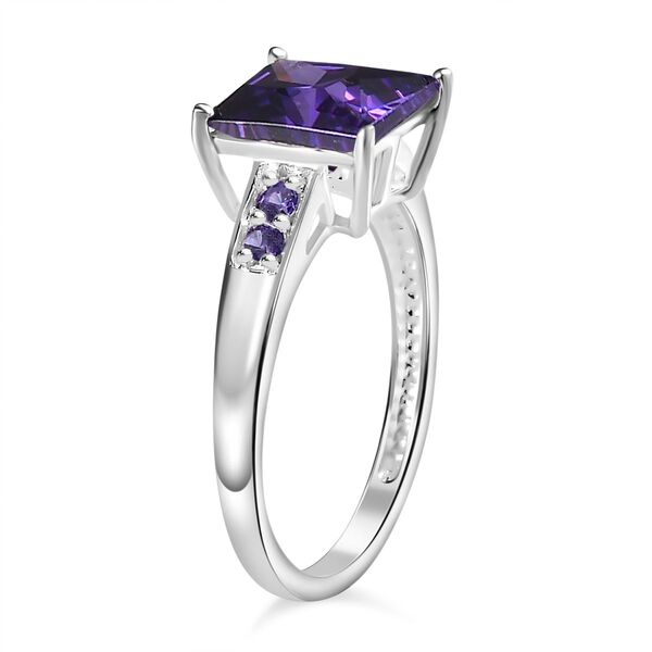 LUSTRO STELLA - Blauer Zirkonia Ring 925 Silber (Gr&ouml;&szlig;e 17.00) image number 5