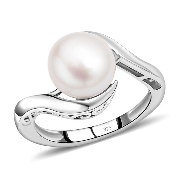 Süßwasserperlen-Ring, , 925 Silber rhodiniert image number 4