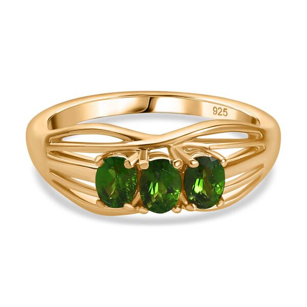 Nat&uuml;rlicher Chromdiopsid-Ring - 0,54 ct.