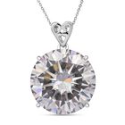 Moissanit Schmuckset 925 Silber rhodiniert ca. 32,60 ct.