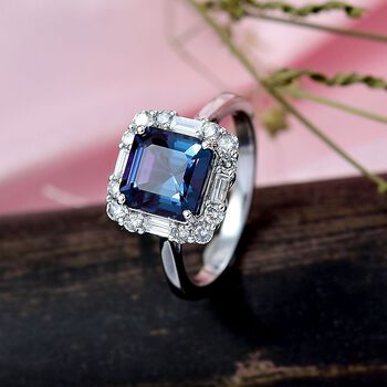 LUXURIANT DIAMOND - AAA Lab Grown Alexandrit, Lab Grown Diamant Ring 417 Gold (Gr&ouml;&szlig;e 20.00) ca. 3,56 ct