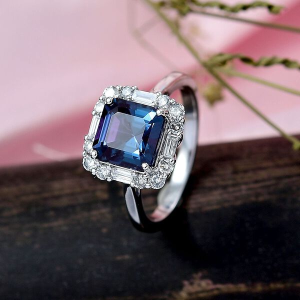 LUXURIANT DIAMOND - AAA Lab Grown Alexandrit, Lab Grown Diamant Ring 417 Gold (Gr&ouml;&szlig;e 20.00) ca. 3,56 ct image number 1