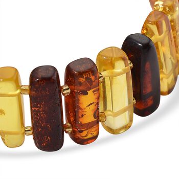 Mehrfarbiger Bernstein Armband, Flexibel