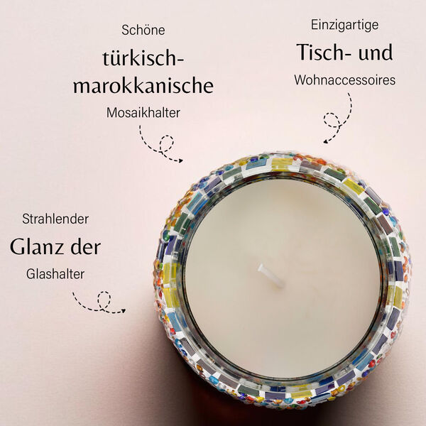 Mosaik Glass Duftkerze - Shangri La image number 2