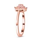 Natürlicher, rosa Diamant-Ring, 925 Silber Roségold Vermeil  ca. 0,25 ct image number 3