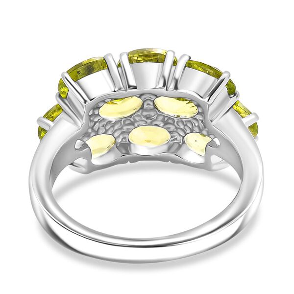 Nat&uuml;rlicher Peridot Ring 316L Edelstahl (Gr&ouml;&szlig;e 19.00) ca. 5.12 ct image number 6