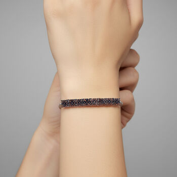 D'Joy rotes Diamant 26,75cm Armband - 0,50 ct.