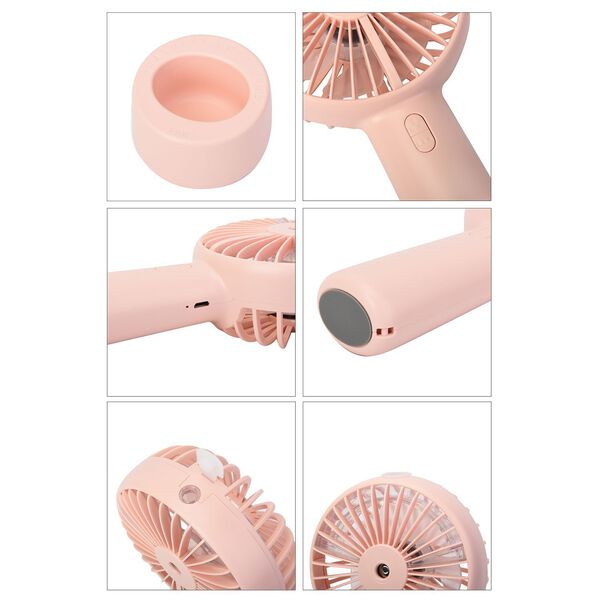 2-in-1 Nebelspray-Ventilator, Rosa image number 7