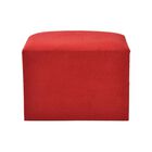Samt-Schmuckkästchen mit Spiegel und 2 herausnehmbaren Schubladen, 14.5x12x10.5cm, Rot image number 3