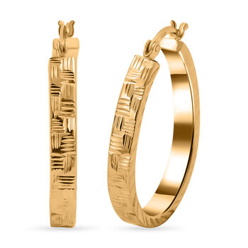 Creolen Ohrringe, 925 Silber vergoldet, ca. 2,90g