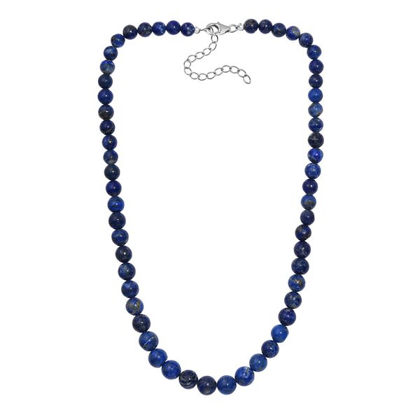 Lapislazuli Halskette ca. 45 cm+ 5 cm Extender, Edelstahl ca. 215,00 ct. image number 3