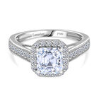 Lab Grown Diamant Ring 950 Platin (Größe 17.00) ca. 2,00 ct