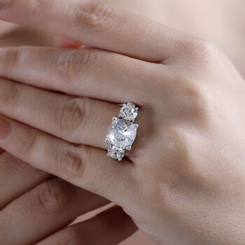 J Francis gefertigt mit SWAROVSKI- Wei&szlig;er Swarovski Kristall Ring
