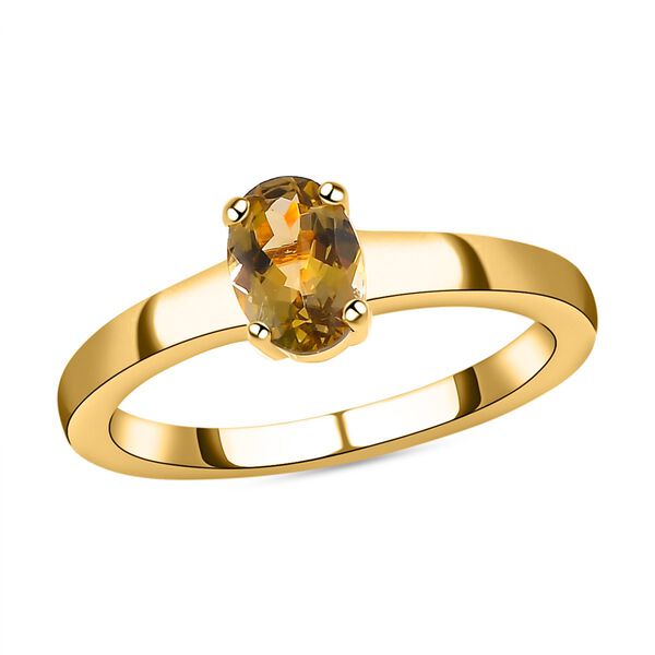 Natürlicher, goldener Tansanit-Ring - 0,85 ct. image number 4