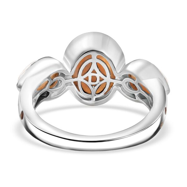 D'Joy AA Natrolith Ring 925 Silber platiniert (Gr&ouml;&szlig;e 18.00) ca. 4,08 ct image number 5