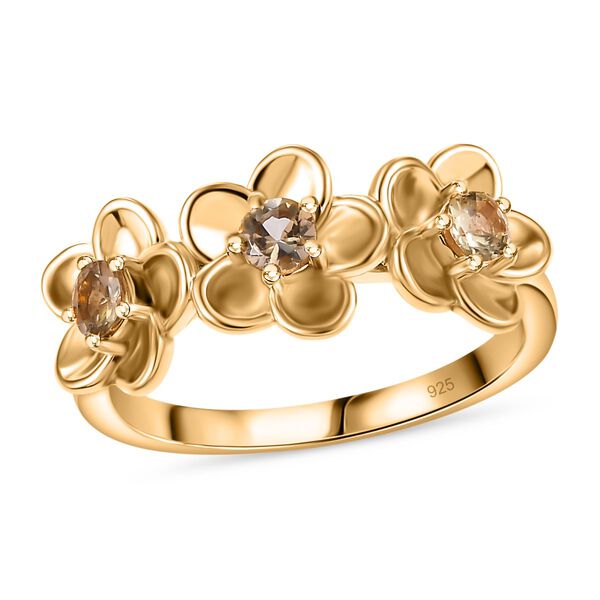 AA nat&uuml;rlicher goldener Tansanit Ring, ca. 0,36 ct image number 4