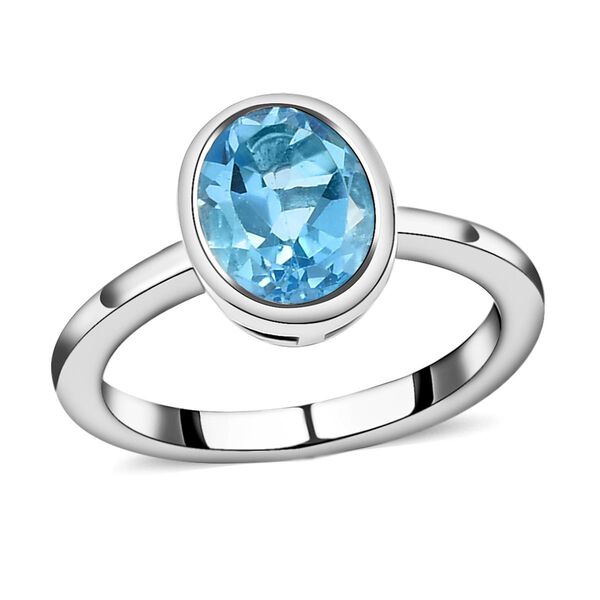 Schweizer Blautopas-Ring, ca. 2,36 ct image number 4