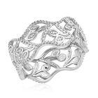 ALLORO Ring mit Diamantakzenten, 925 Silber platiniert image number 3