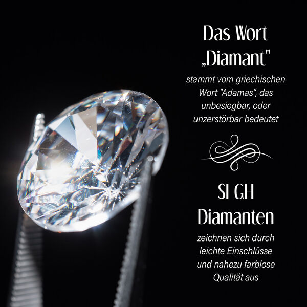 New York Kollektion- SI GH Diamant Herz Ohrringe- 0,75 ct. image number 3