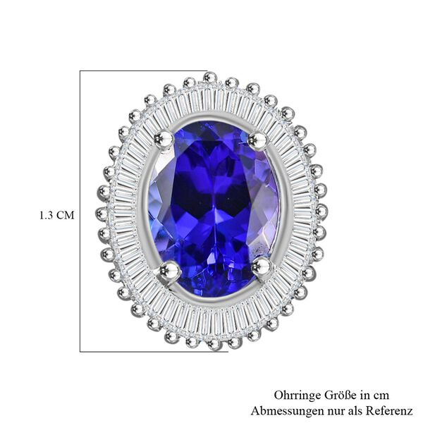RHAPSODY AAAA Tansanit und VS Diamant Ohrringe in 950 Platin - 2,72 ct. image number 6