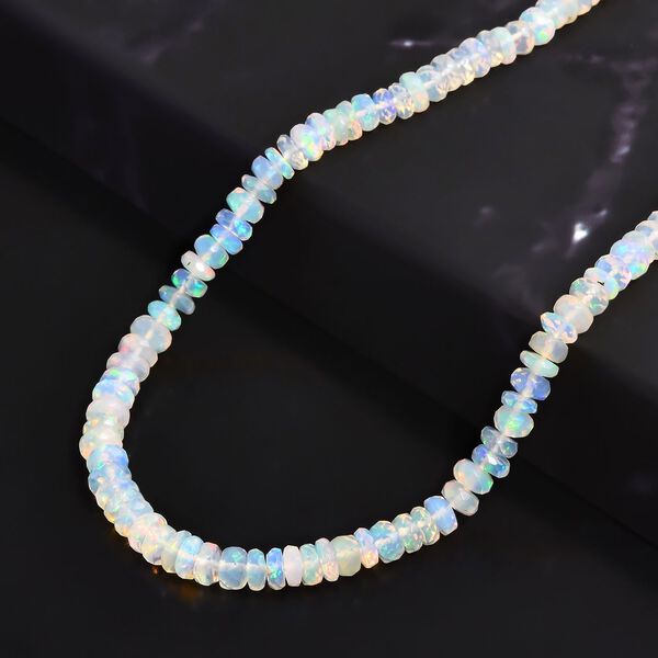 Nat&uuml;rliche, &auml;thiopische Welo Opal-Halskette, 40 ct. image number 2