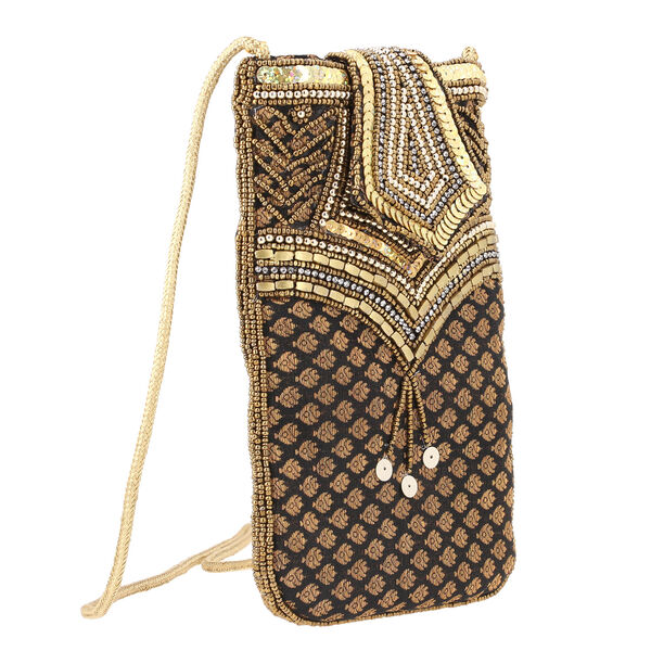 Handgefertigte Handtasche, Schwarz image number 3