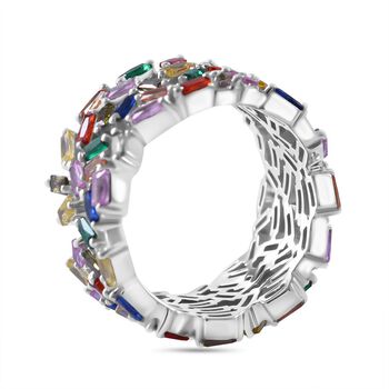 LUSTRO STELLA Mehrfarbiger Zirkonia-Ring - 10,41 ct.