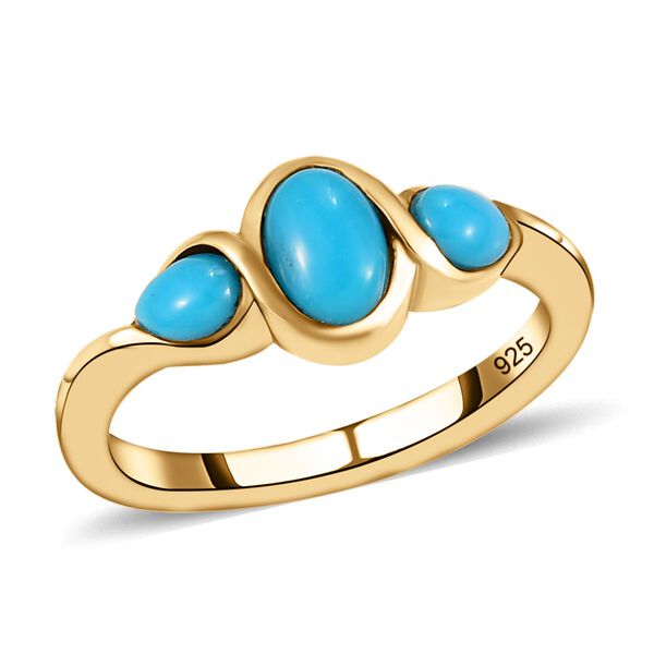 Amerikanischer, nat&uuml;rlicher Sleeping Beauty T&uuml;rkis-Ring - 0,79 ct. image number 4