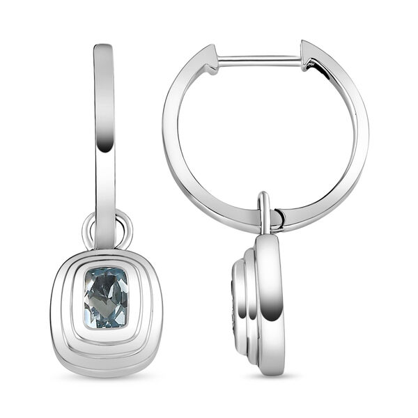 Espirito Santo Aquamarin-Ohrringe, 925 Silber platiniert ca. 1,00 ct image number 4