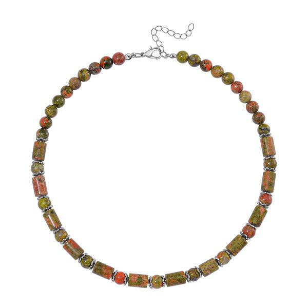 Unakite Halskette, 45 cm - 220 ct. image number 2