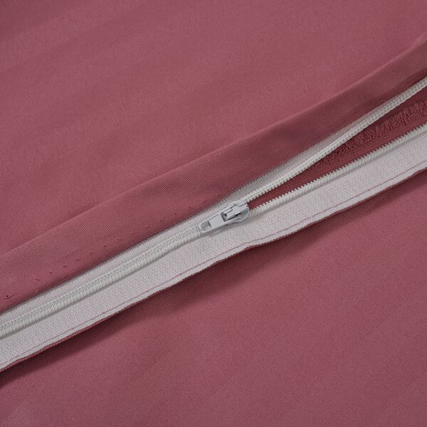 Bettwäsche-Set aus 80% Baumwolle mit Satin-Streifen, 135x200 cm und 80x80 cm, Rosa image number 3