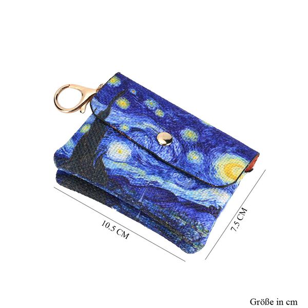 2er Set Shopper und Geldb&ouml;rse - Sternennacht Gem&auml;lde image number 7