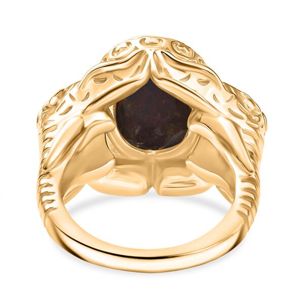 Lila T&uuml;rkis Ring Nickelfreies Messing (Gr&ouml;&szlig;e 21.00) ca. 4,78 ct image number 6