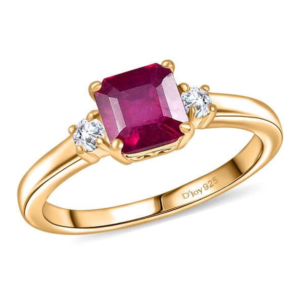 D'Joy AA afrikanischer Rubin und Moissanit Ring - 1,70 ct. image number 3