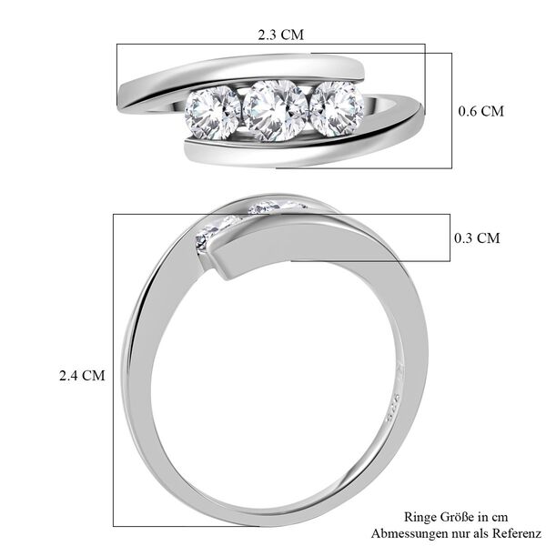 Weißer Zirkonia-Ring - 1,67 ct. image number 4