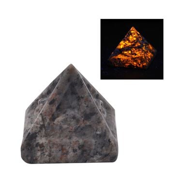 Gem Crystal Kollektion - Yooperlith Pyramide - 4,5 cm