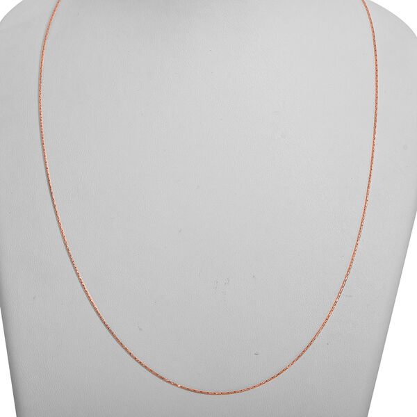 925 Silber ros&eacute;vergoldet Kette ca. 60 cm ca. 2,84g image number 1