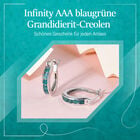 Infinity AAA blaugrüne Grandidierit-Creolen image number 6