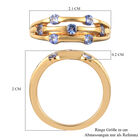 Tansanit Ring 925 Silber vergoldet  ca. 0,57 ct image number 6