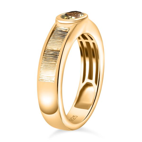 AA Natürlicher, goldener Tansanit Ring, ca. 0,44 ct. image number 5