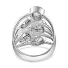Handgearbeiteter Polki-Diamant-Ring, 925 Silber platiniert  ca. 1,00 ct image number 5
